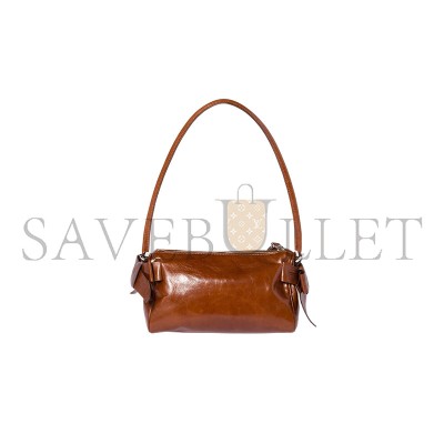 MIU MIU SHINY LEATHER POUCH 5NE029 (21*12.5*9.5cm)